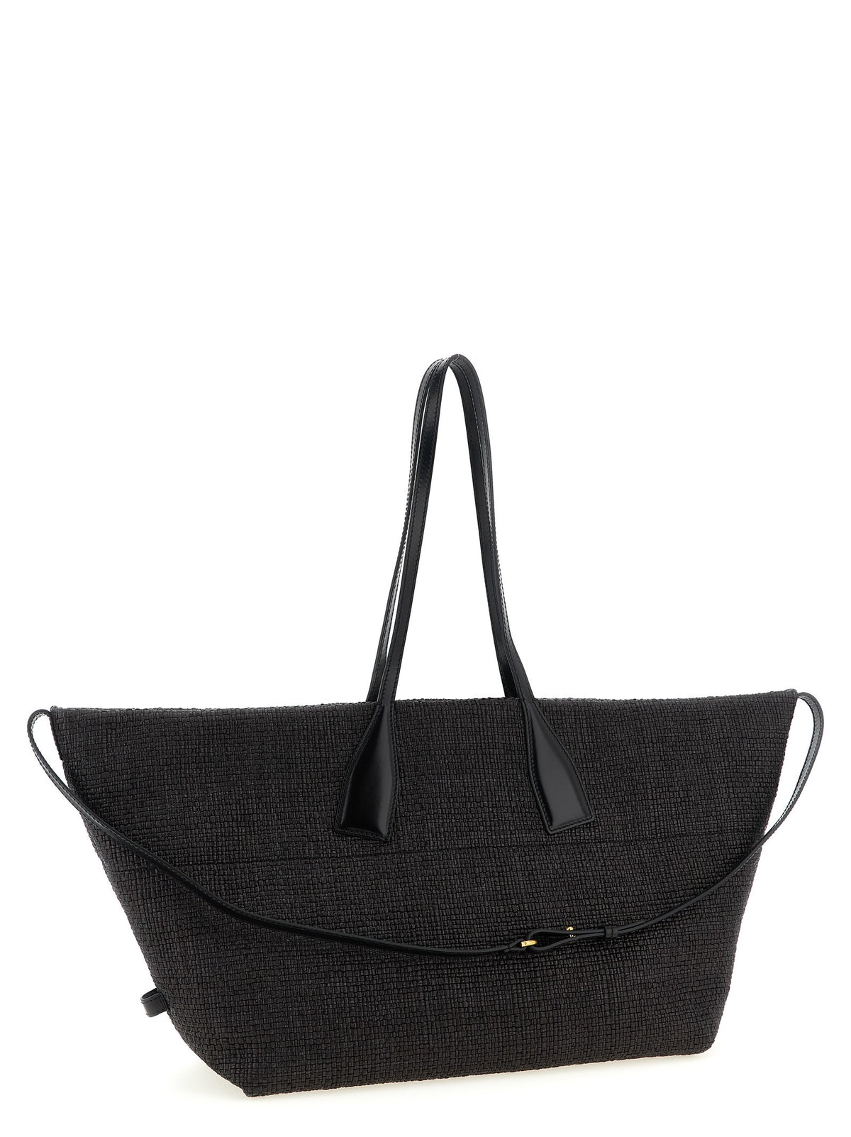 Balmain Track Raffia Shopper – Zwart