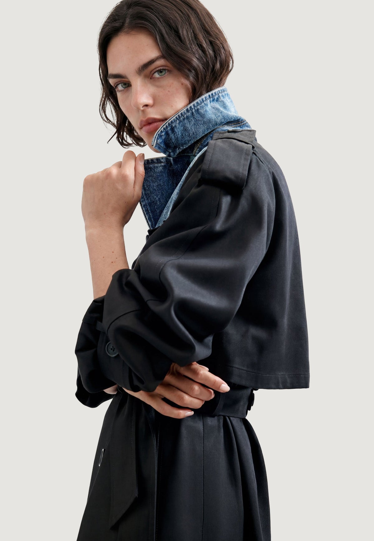 Desigual Hybridtrench Trenchcoat – Zwart