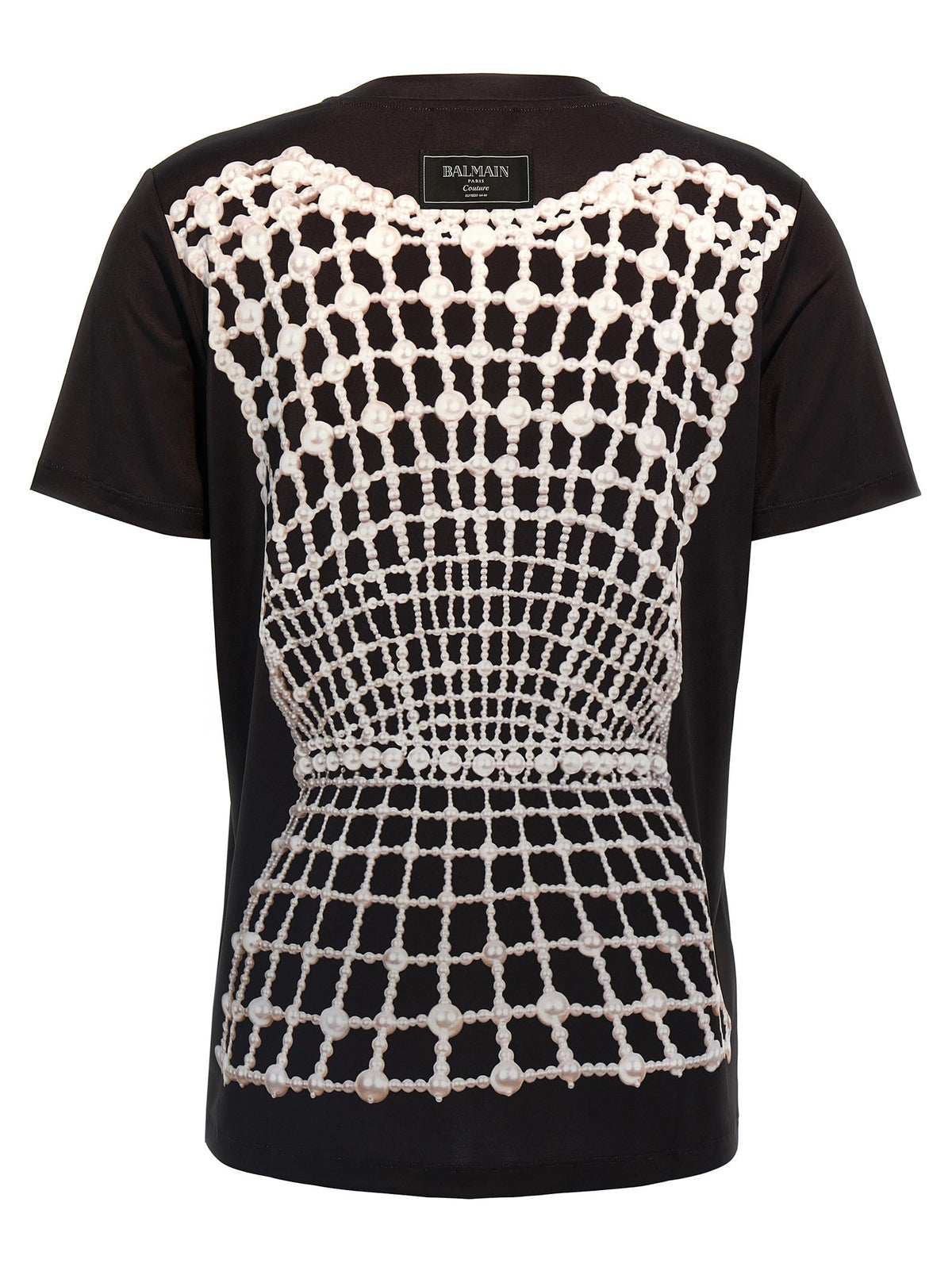 Balmain T-shirt met Trompe-l'oeil Print – Zwart