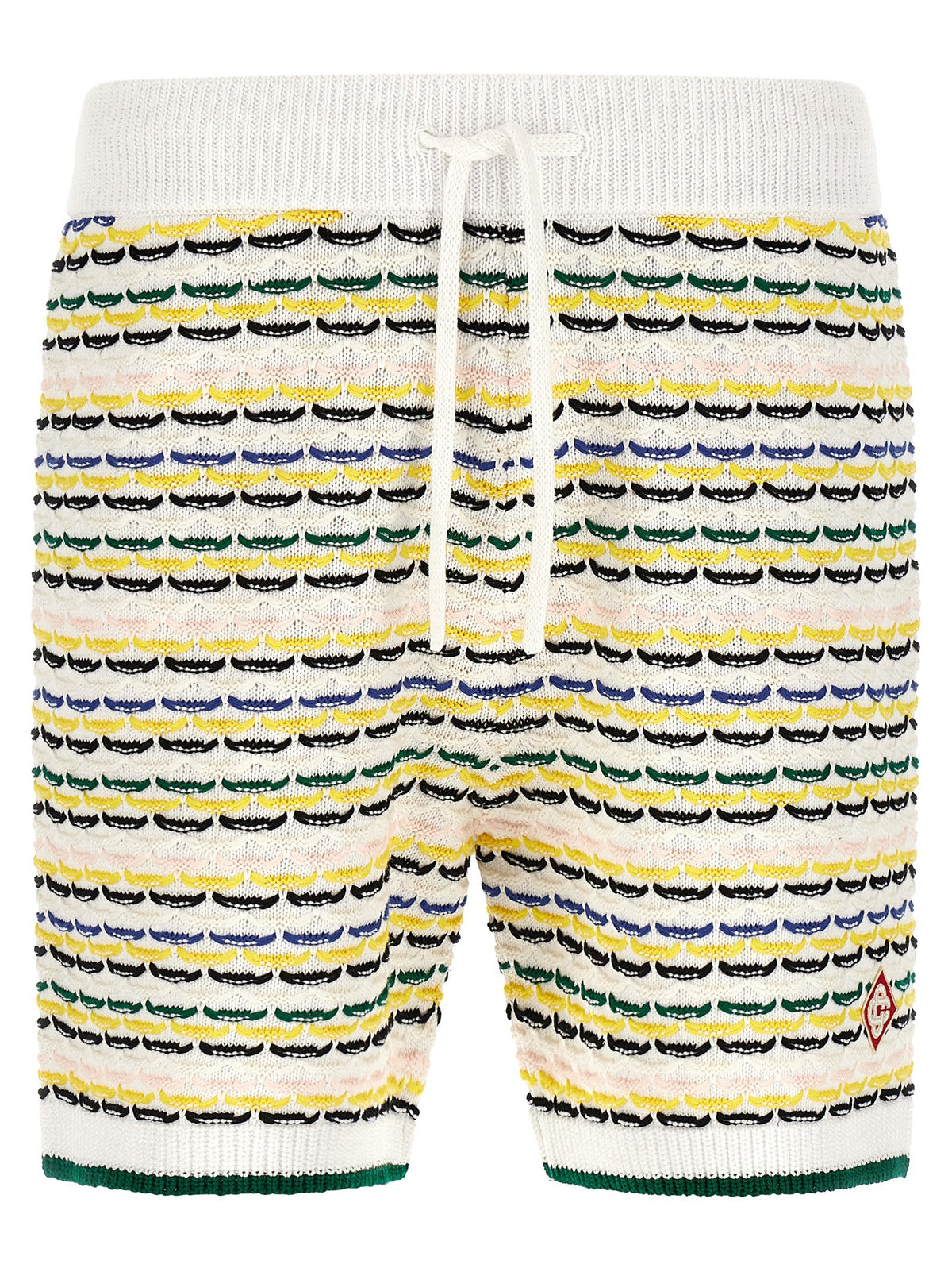 Casablanca Tuck Stitch Bermuda – Meerkleurig