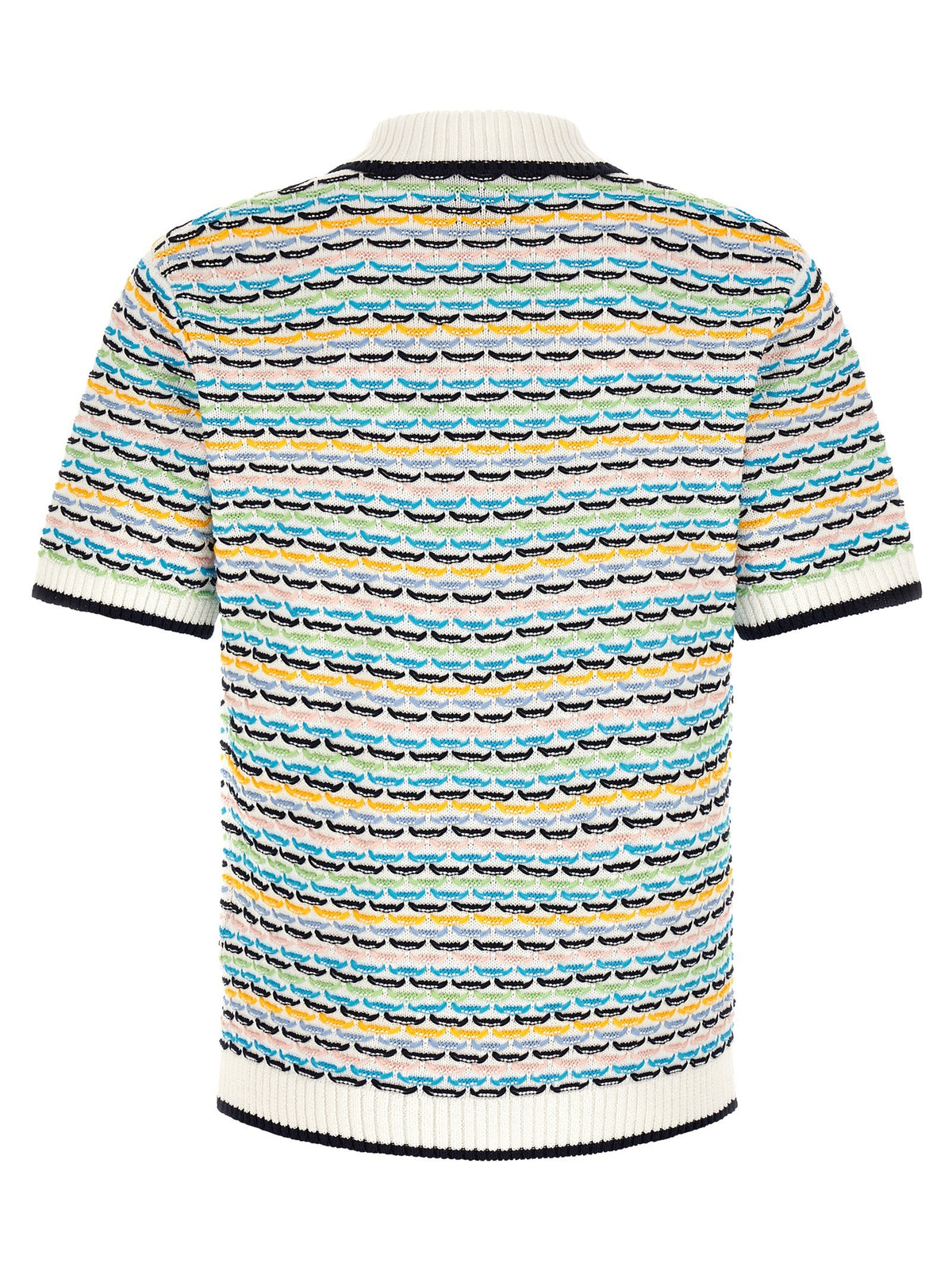 Casablanca Tuck Stitch Polo – Meerkleurig