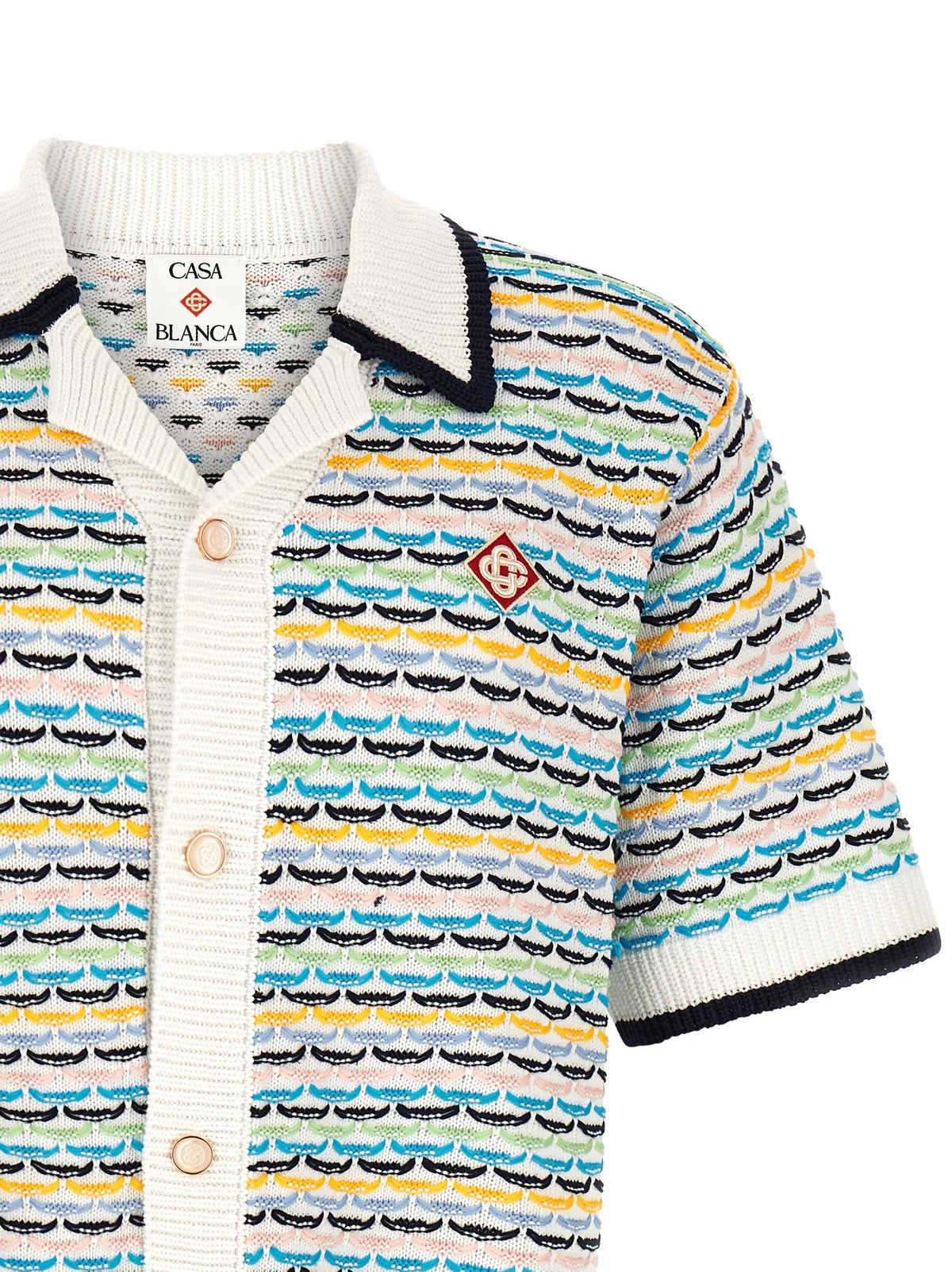 Casablanca Tuck Stitch Overhemd – Meerkleurig
