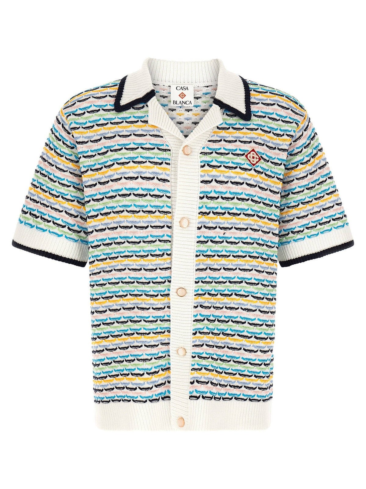 Casablanca Tuck Stitch Overhemd – Meerkleurig