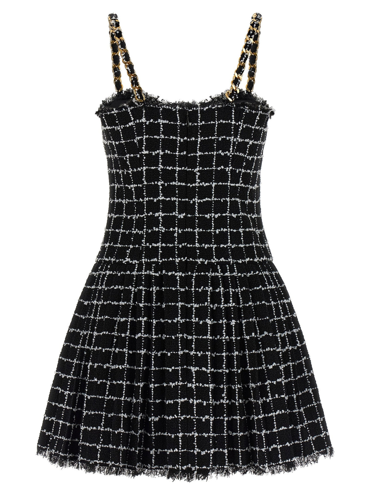 Balmain Tweed Jurk – Zwart