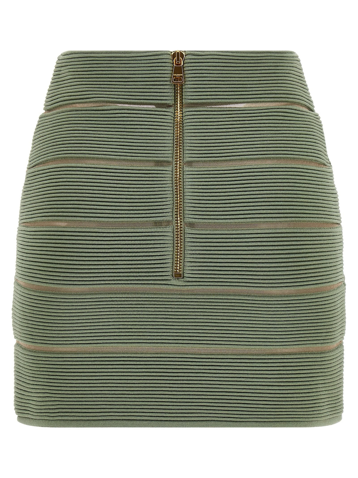 Balmain Rok met V-taille – Groen