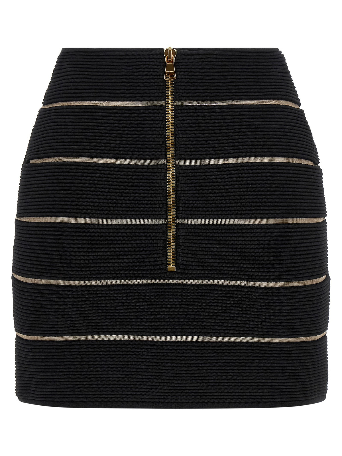 Balmain Rok met V-taille – Zwart