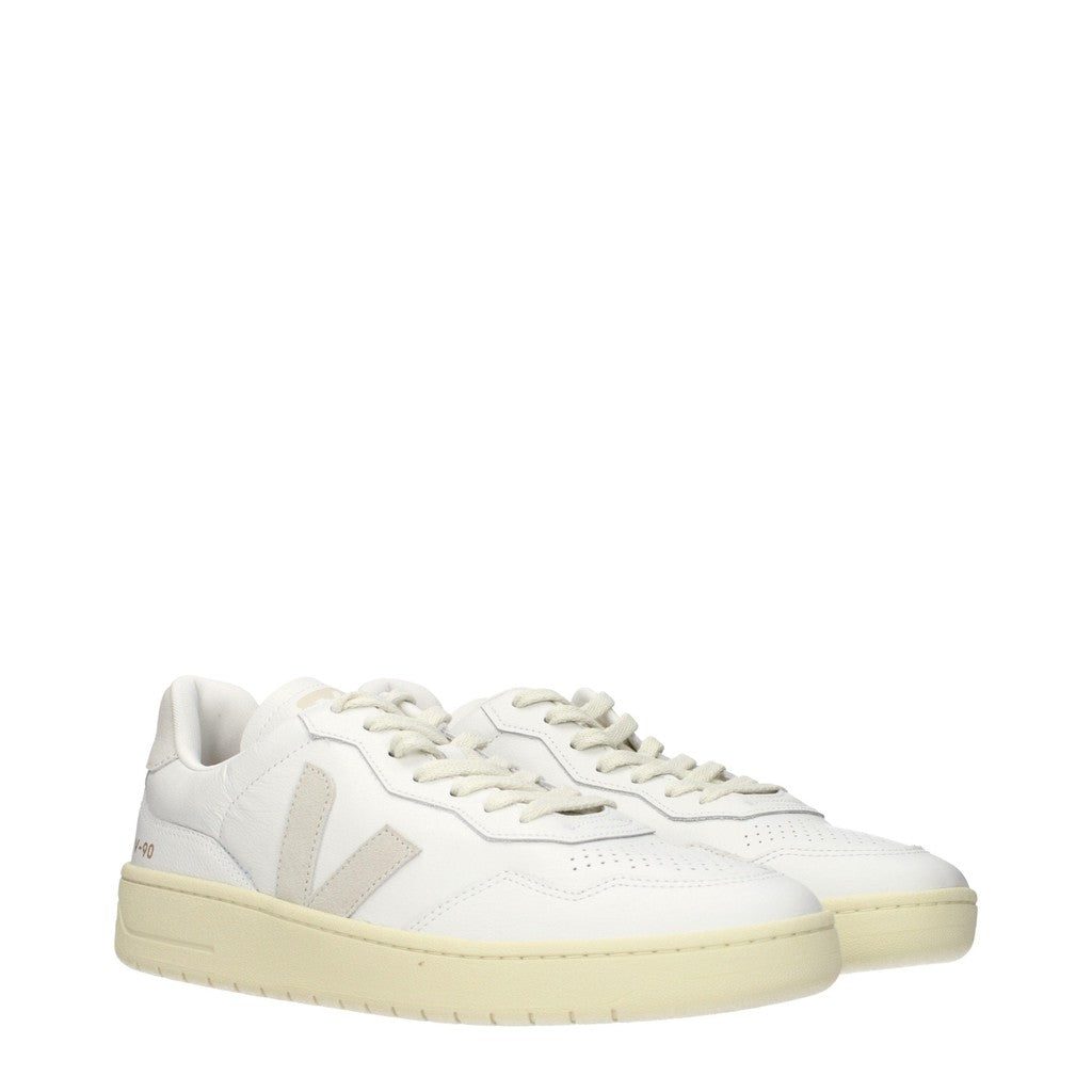 Veja V-90 Sneakers Heren – Wit / Lichtgrijs