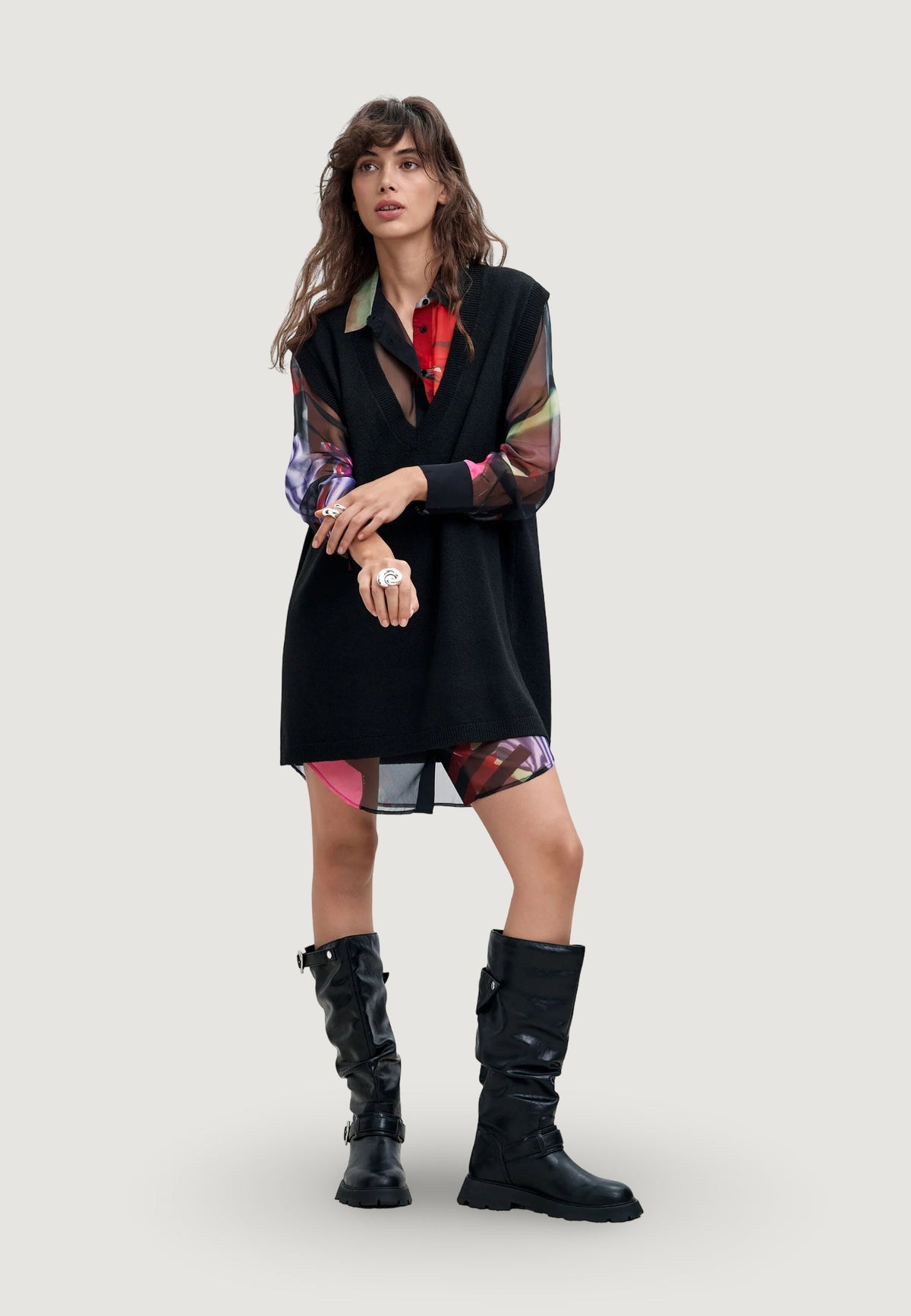 Desigual Mamen Lacroix Jurk – Zwart