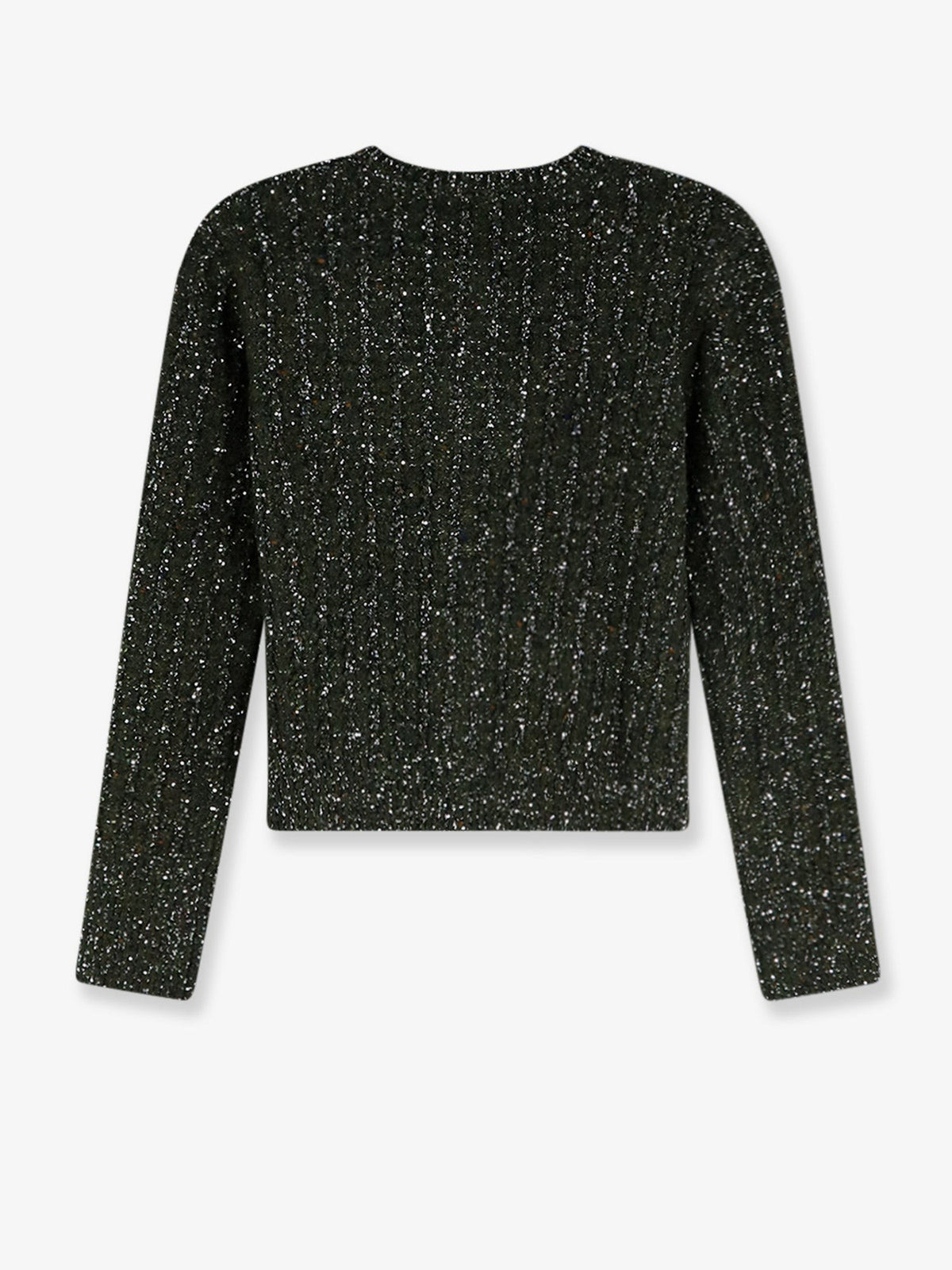 Christian Dior Tweed Blazer met pailletten – Donkergroen