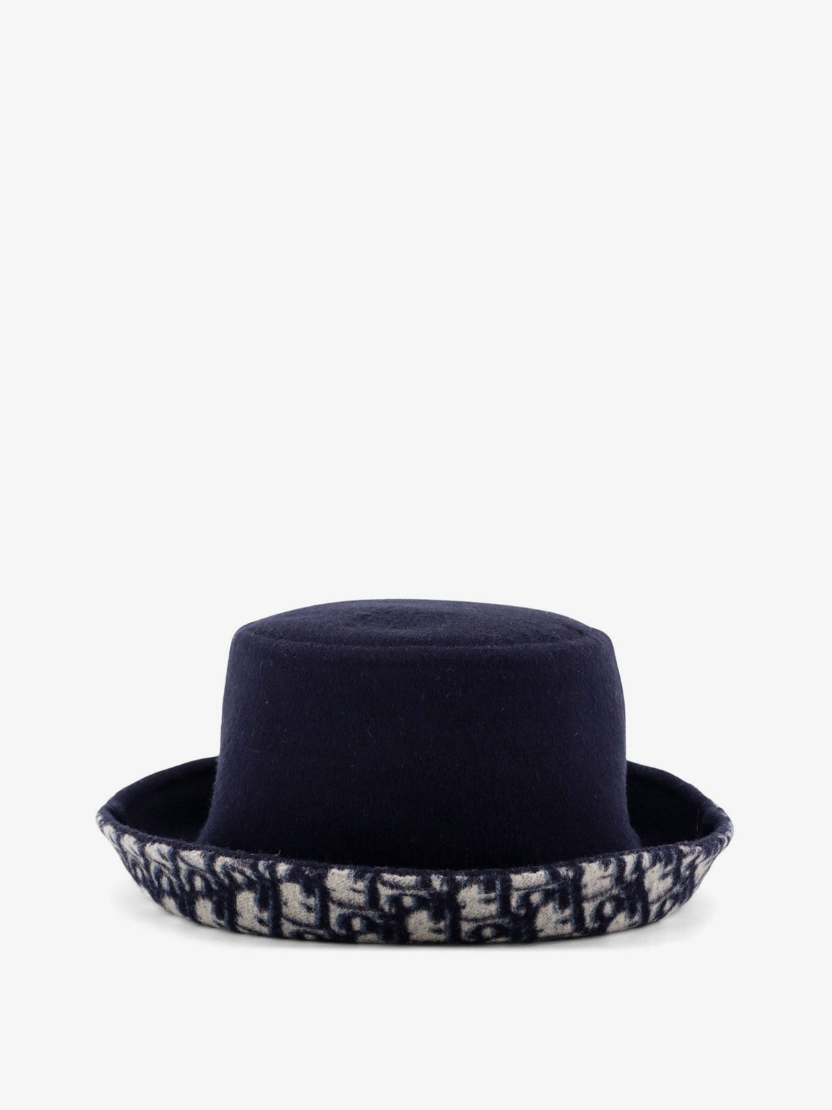 Christian Dior Cloche Hoed van scheerwol – Marineblauw