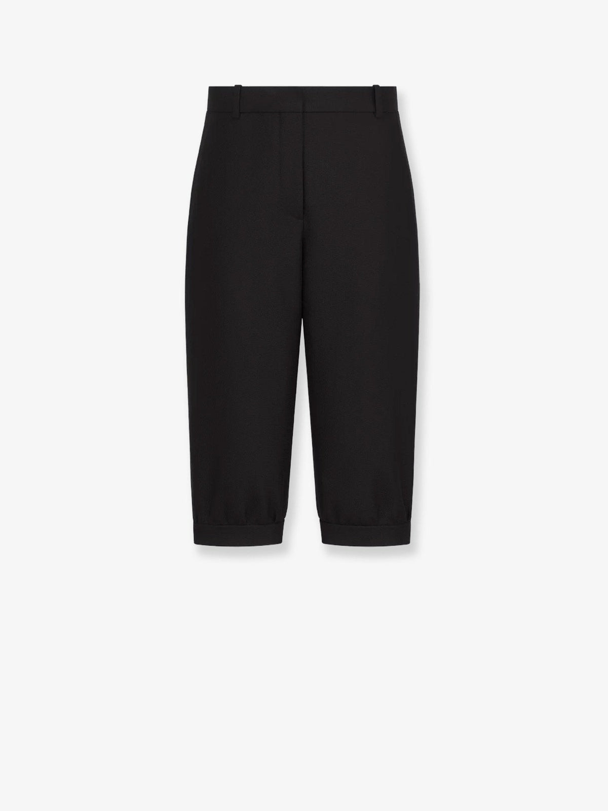 Christian Dior Bermuda van scheerwol en zijde – Zwart
