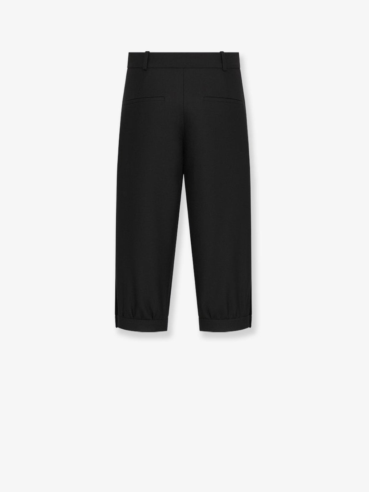 Christian Dior Bermuda van scheerwol en zijde – Zwart