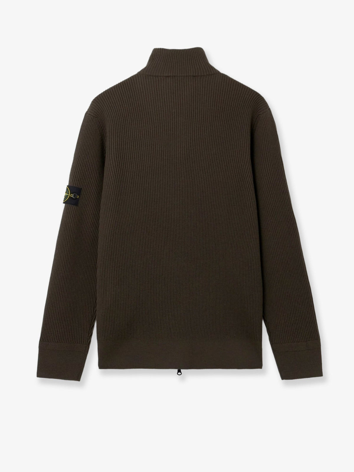 Stone Island Scheerwollen Vest met rits – Olijfgroen