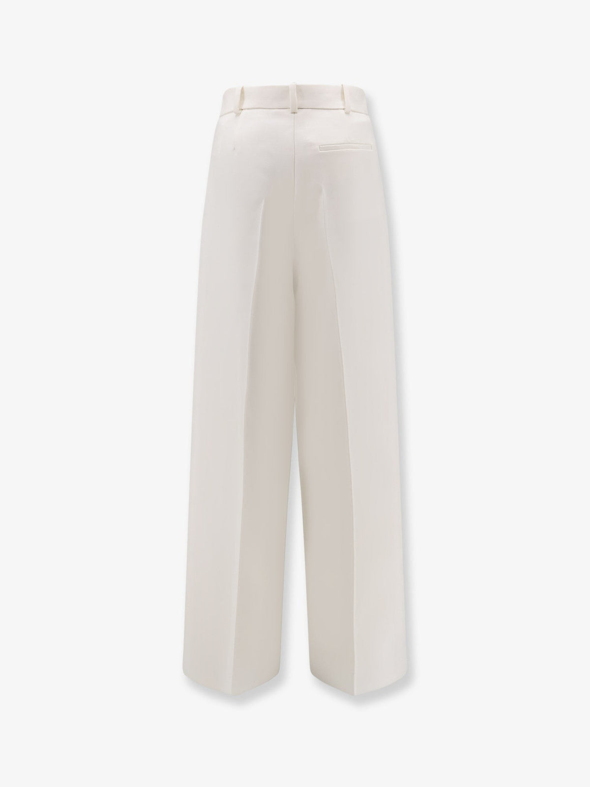 Christian Dior Hoge Taille Broek van scheerwol – Beige