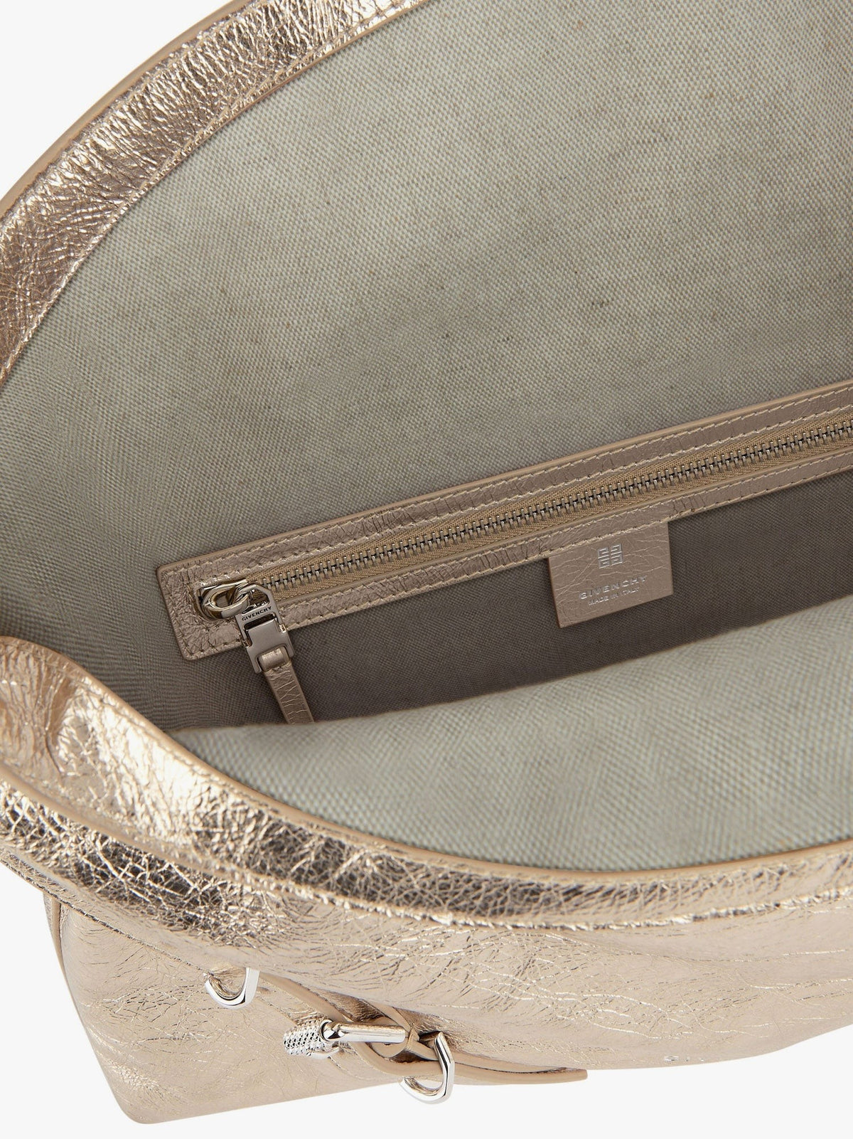 Givenchy Voyou Schoudertas van metallic leer – Goud