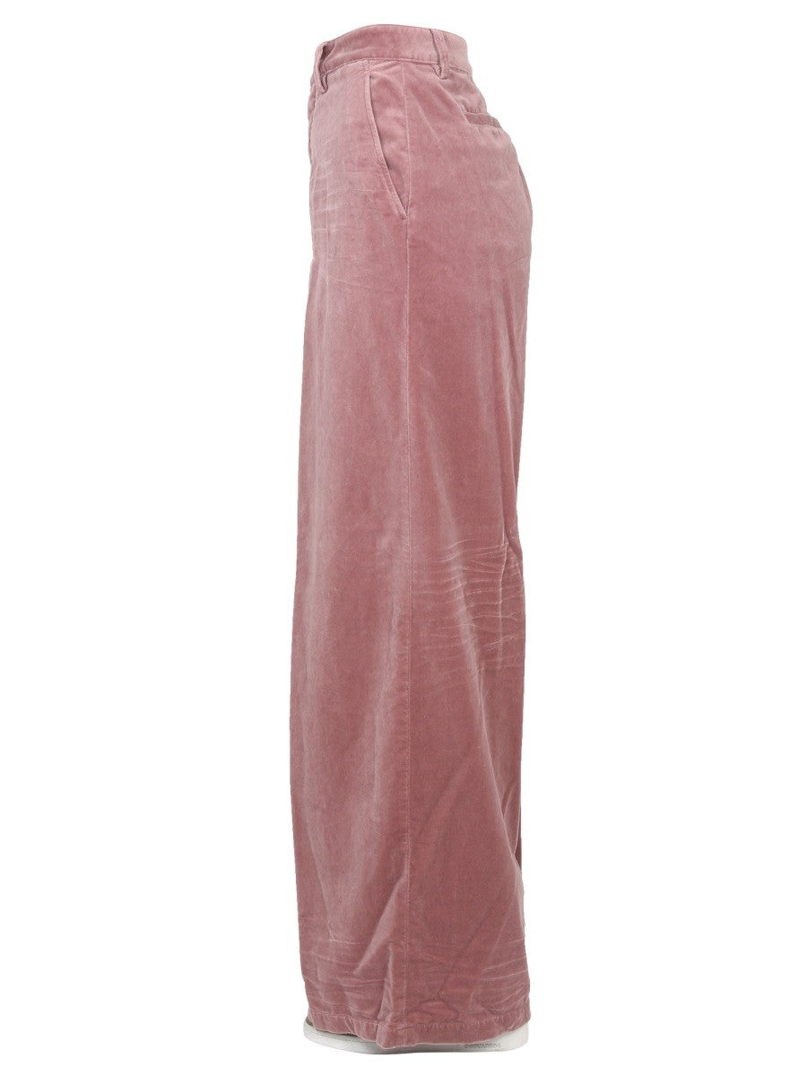 Dsquared2 Wijde Broek met riemlussen – Roze
