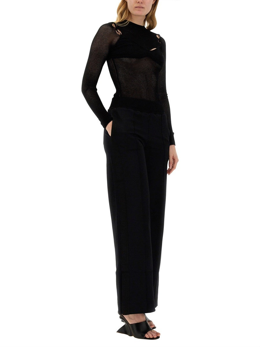 Off-White Broek met Wijde Pijpen – Zwart