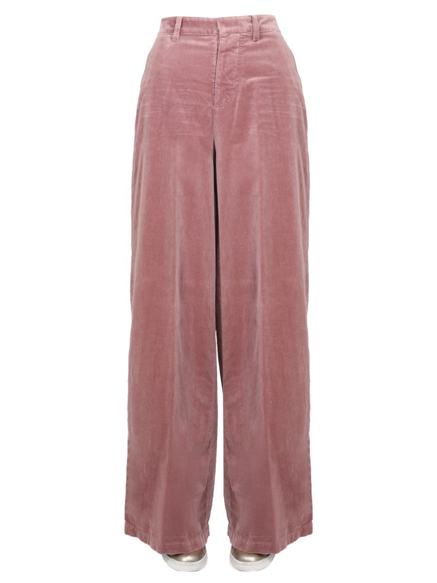 Dsquared2 Wijde Broek met riemlussen – Roze