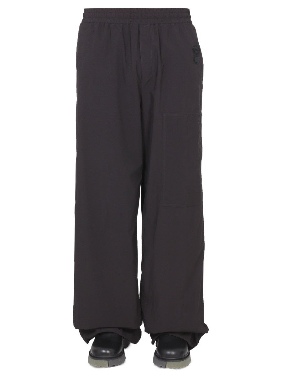 Off-White Broek met Wijde Pijpen Heren – Zwart