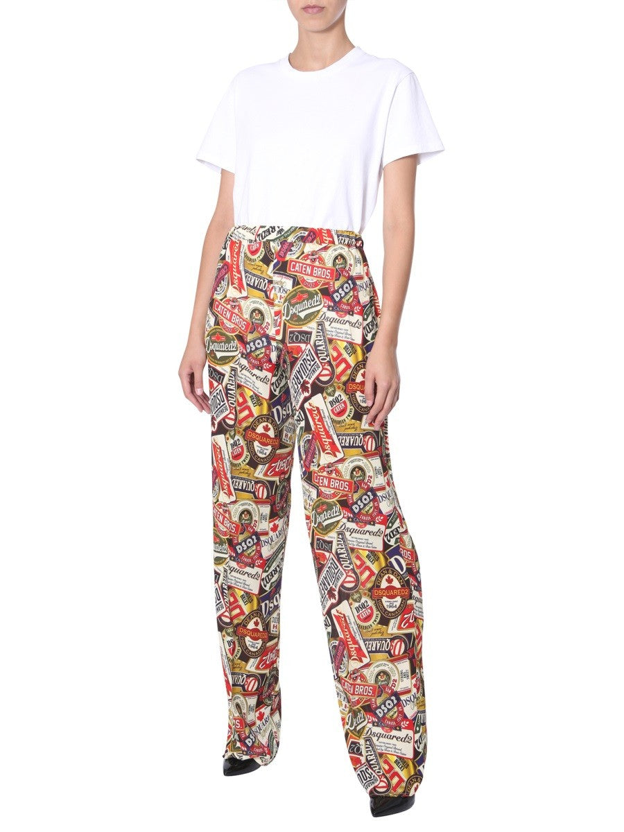 Dsquared2 Wijde Broek – Meerkleurig