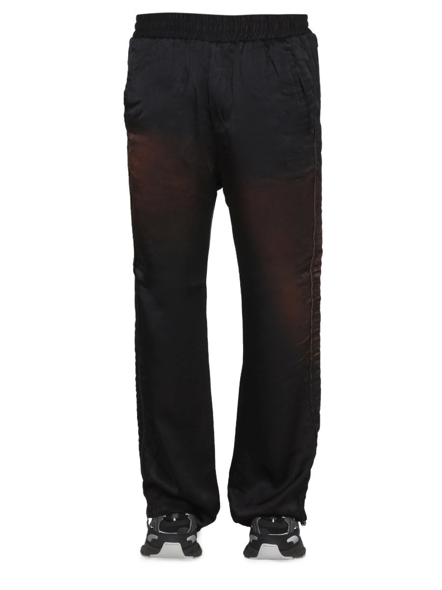 Diesel P-Winfred Satijnen broek – Zwart