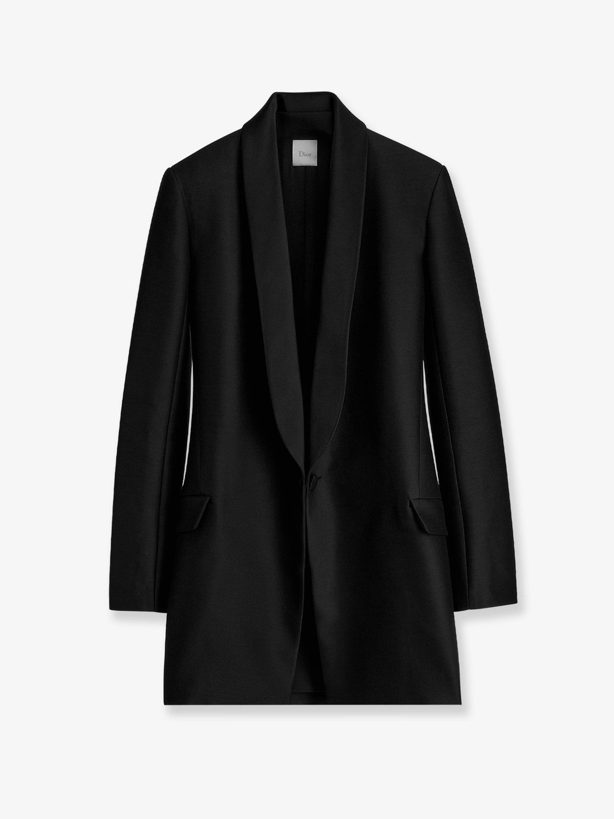 Christian Dior Smokingblazer van wol en zijde – Zwart