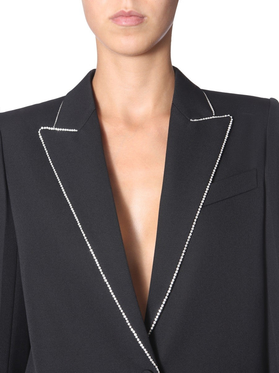 Givenchy Wollen Blazer met strass – Zwart
