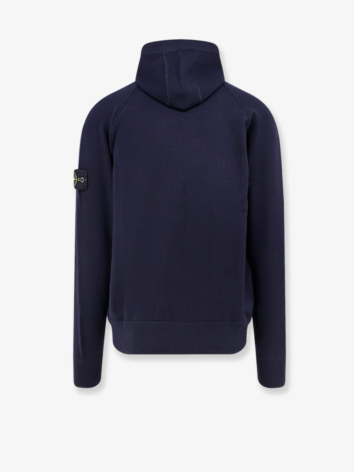 Stone Island Wollen Sweater met rits – Marineblauw