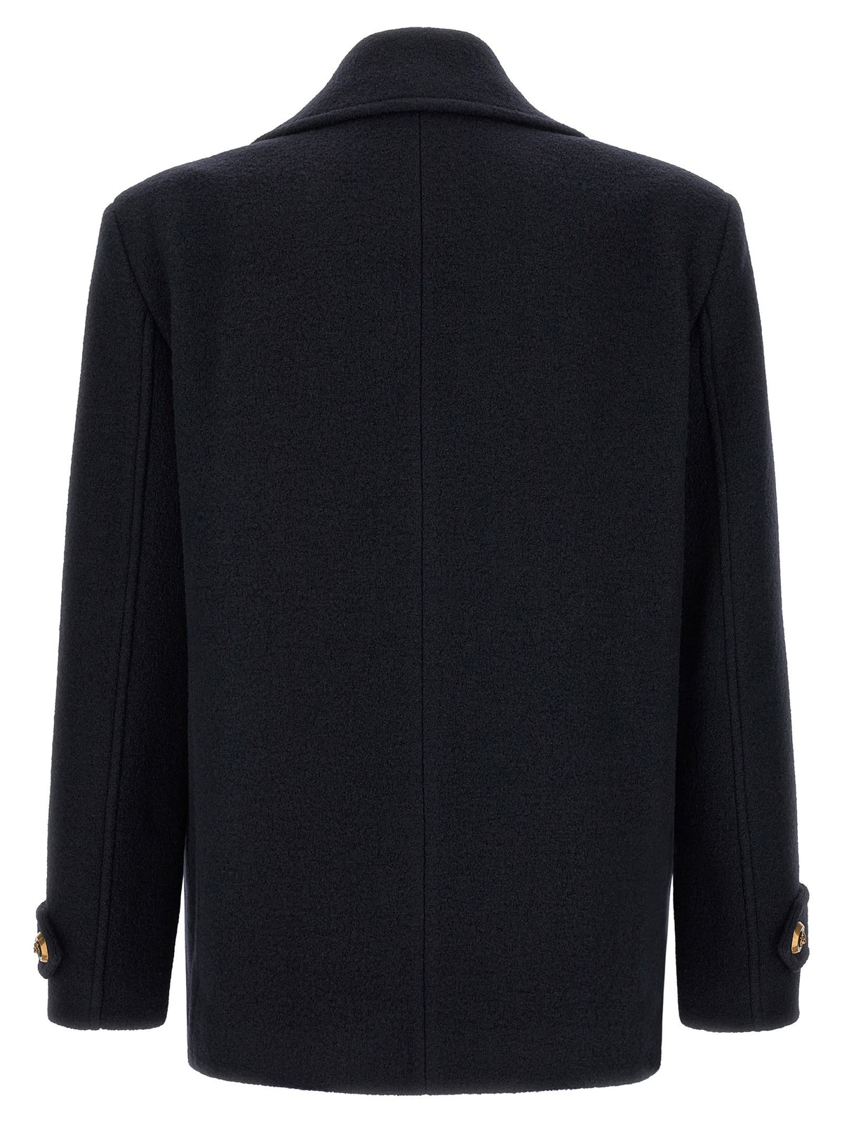 Balmain Wollen caban – Marineblauw