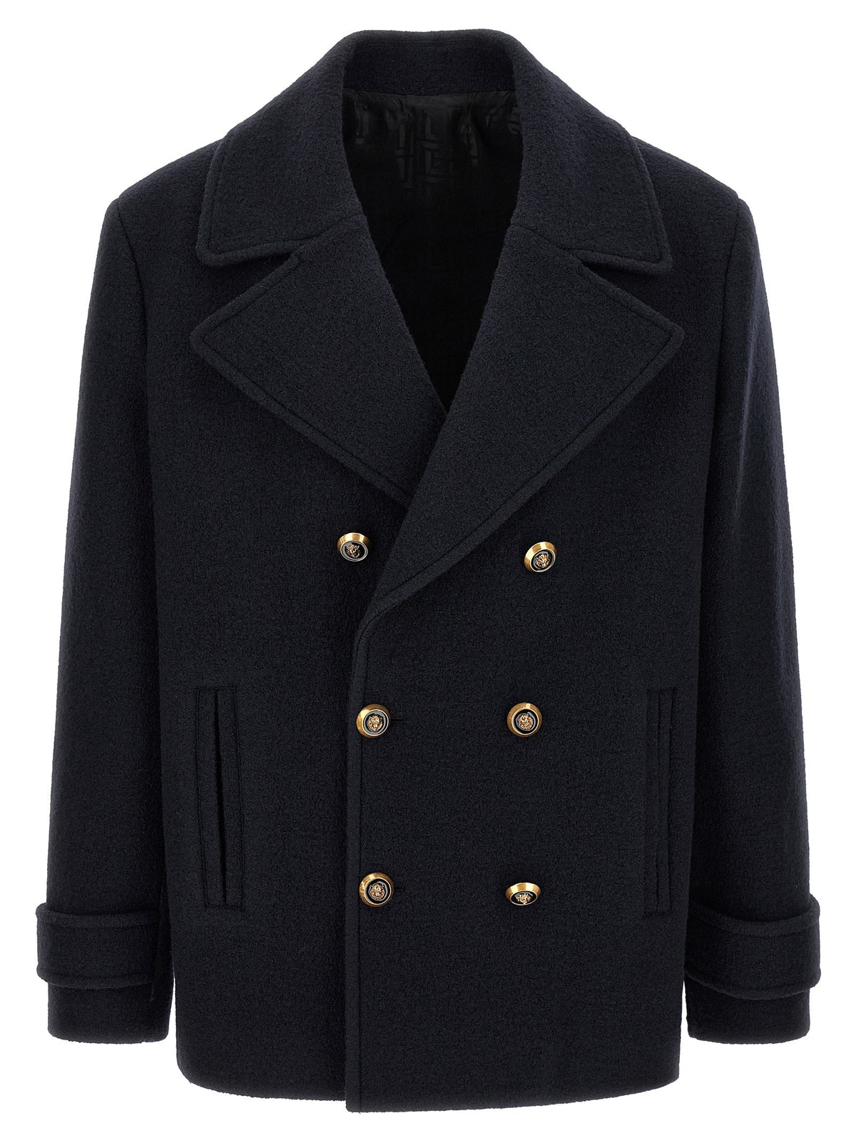Balmain Wollen caban – Marineblauw