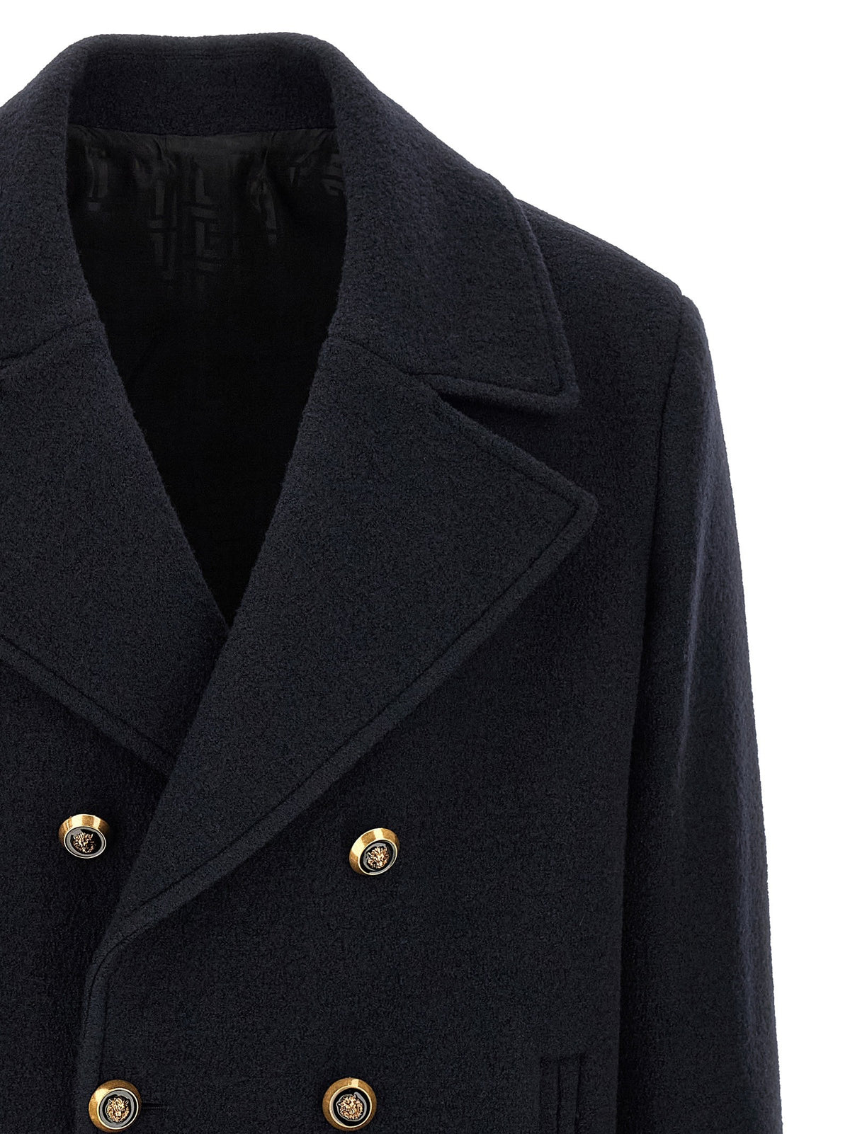 Balmain Wollen caban – Marineblauw