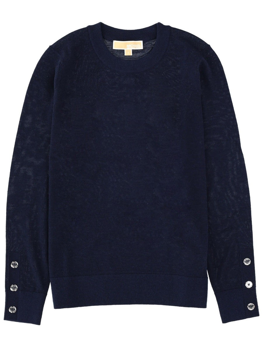 Michael Kors Trui van merinowol – Marineblauw
