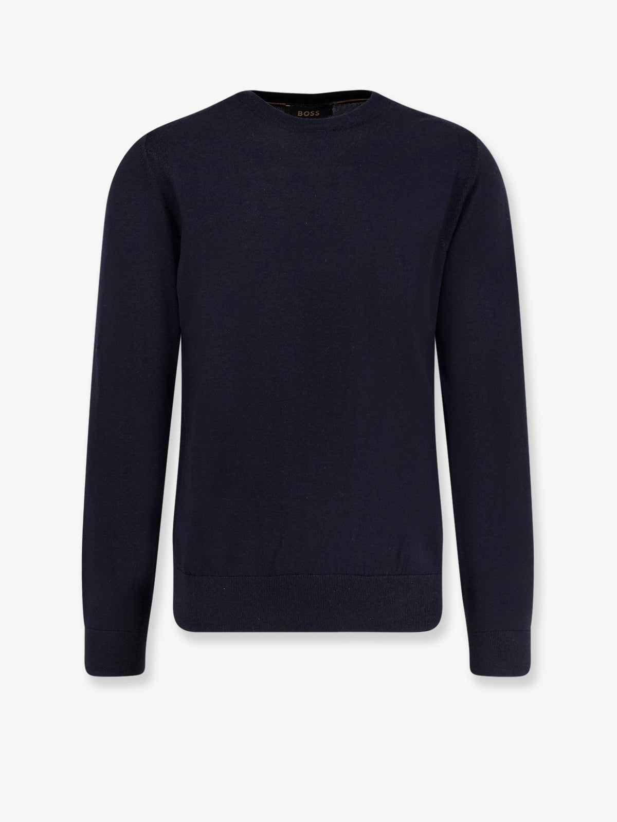 Boss Trui van wol, zijde en kasjmier – Marineblauw