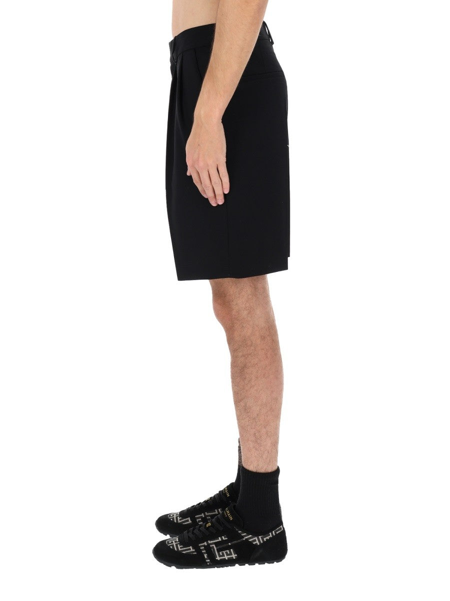 Balmain Wollen Short – Zwart