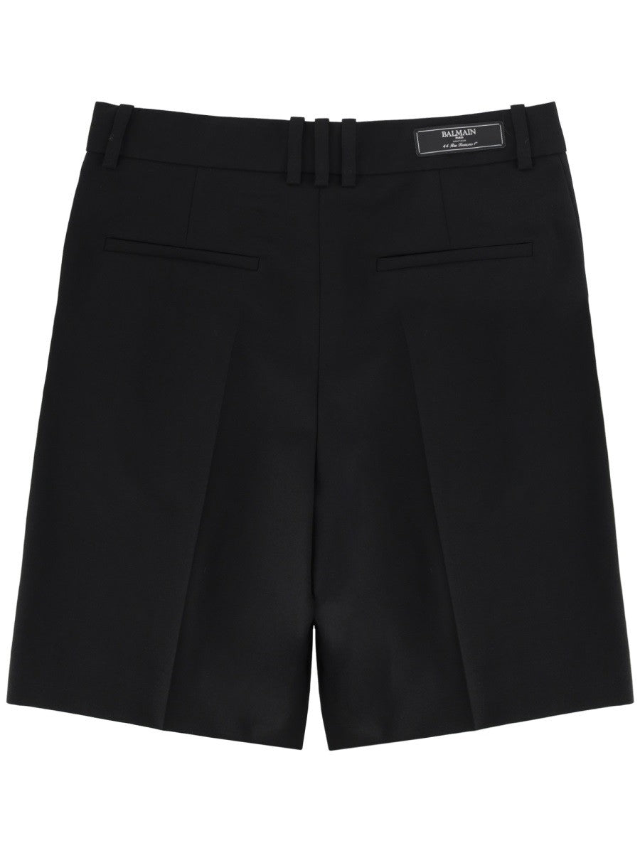 Balmain Wollen Short – Zwart
