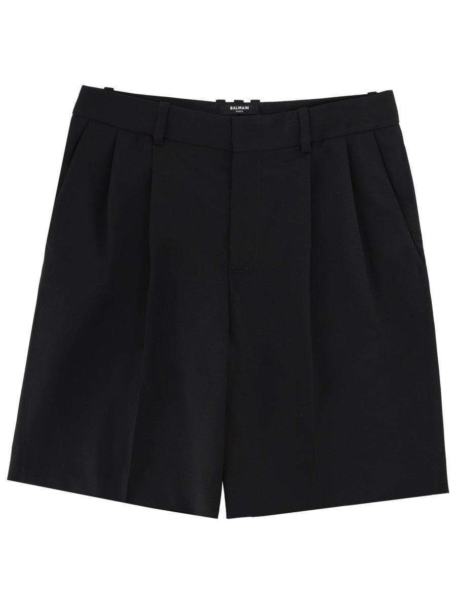 Balmain Wollen Short – Zwart