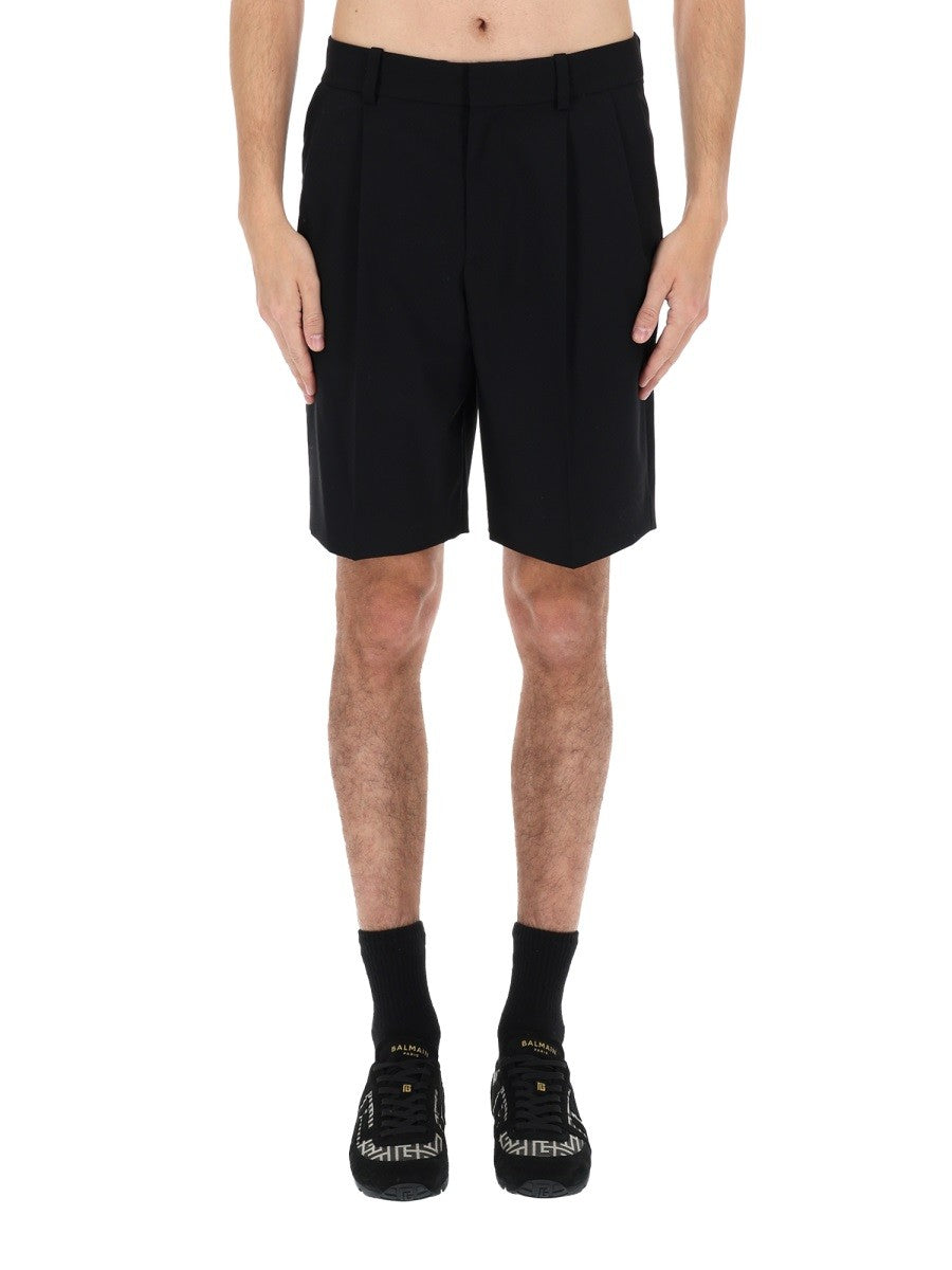 Balmain Wollen Short – Zwart