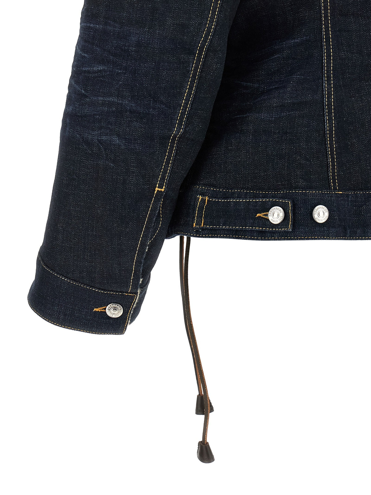 Dsquared2 Wrap Over Spijkerjas – Donkerblauw