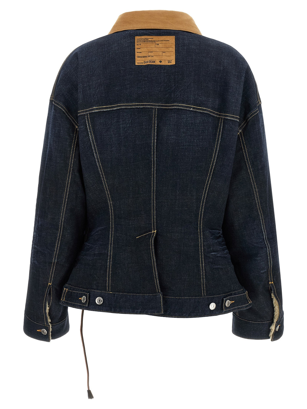 Dsquared2 Wrap Over Spijkerjas – Donkerblauw