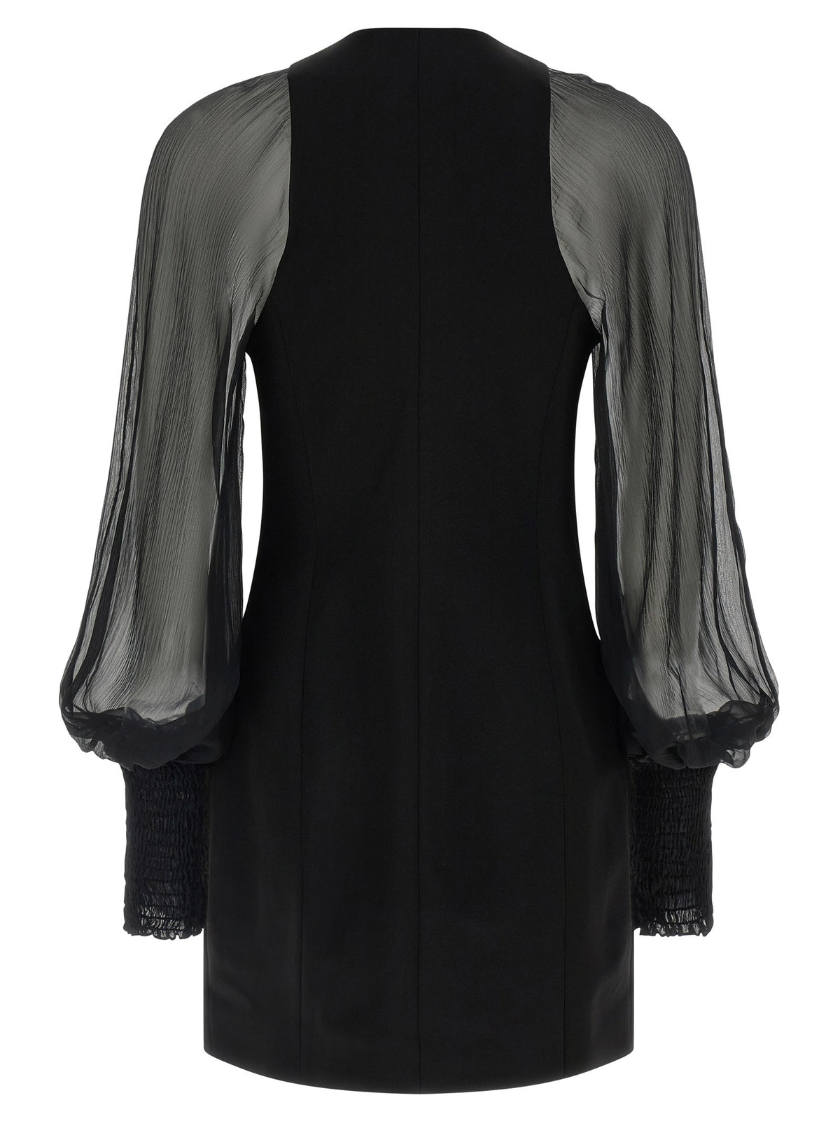 Balmain Mini-jurk met rits – Zwart