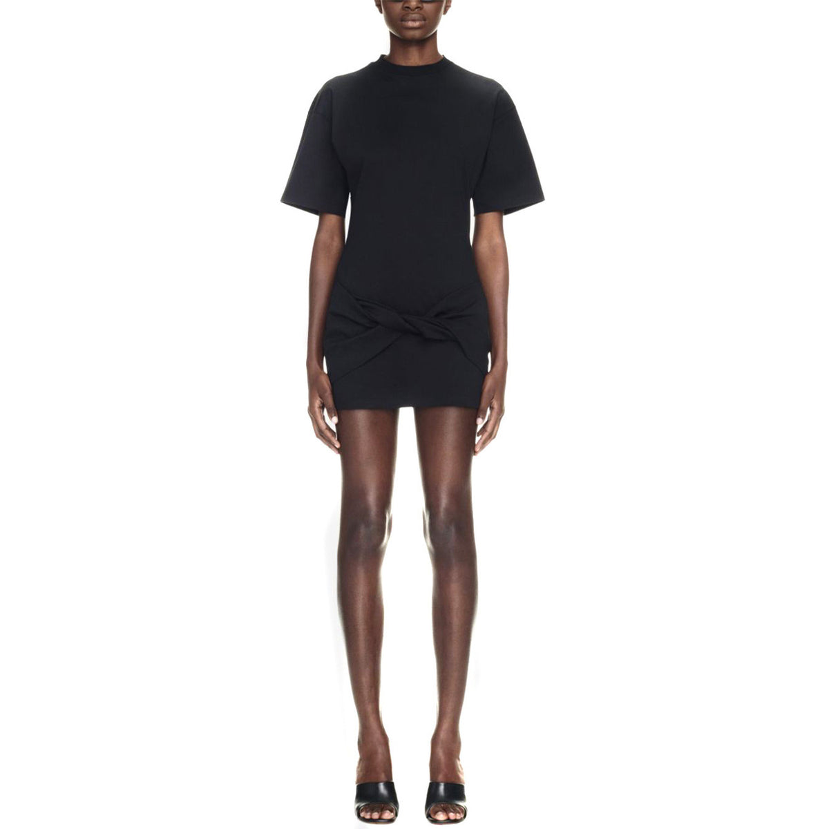 Off-White Jurk met Korte Mouwen – Zwart
