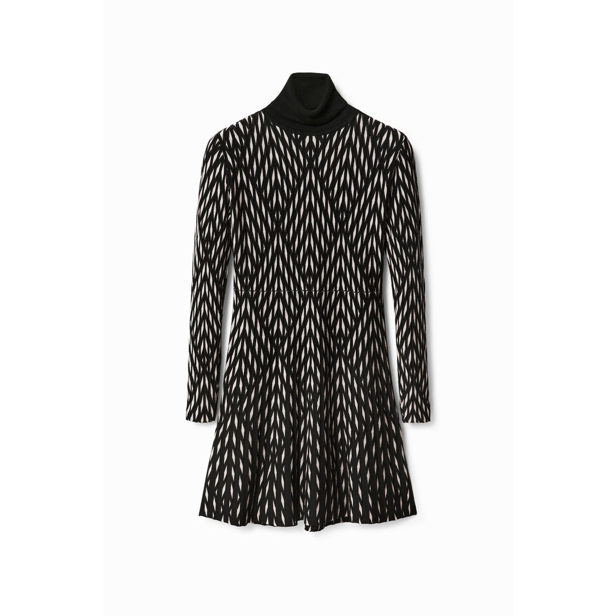 Desigual Sian Jurk – Zwart / Wit