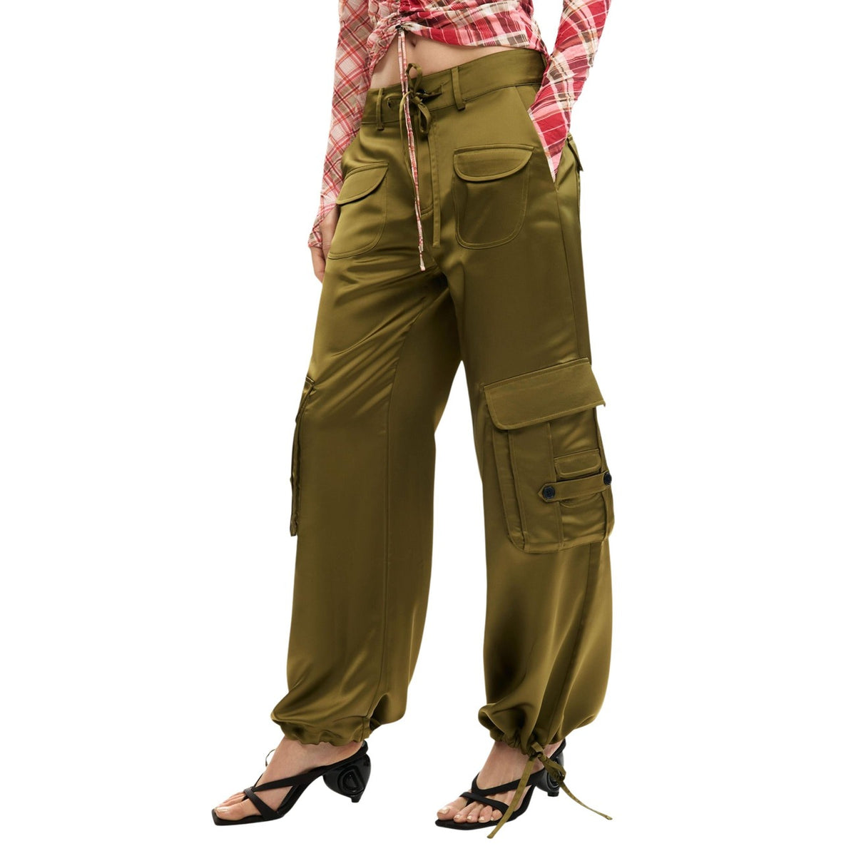 Desigual Fan Cargobroek – Olijfgroen