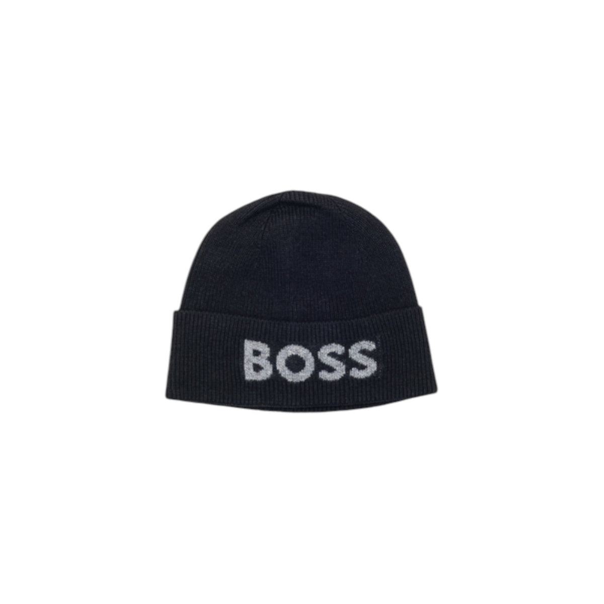 Boss Wollen muts met print – Zwart