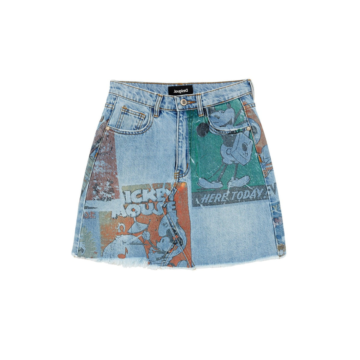 Desigual India Spijkerrok – Blauw