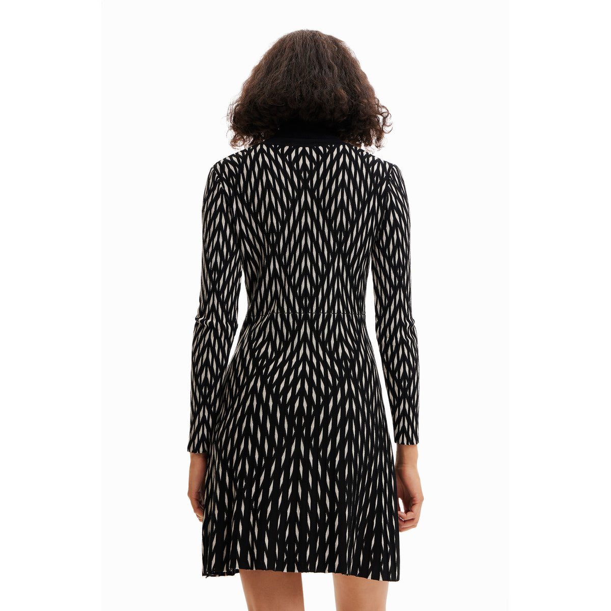 Desigual Sian Jurk – Zwart / Wit