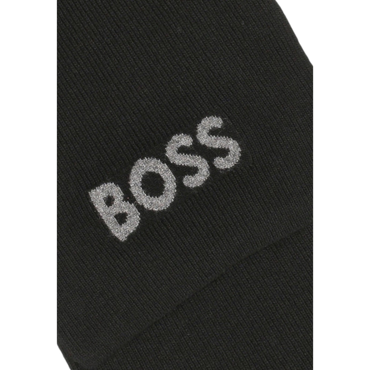 Boss Wollen sjaal met print – Zwart