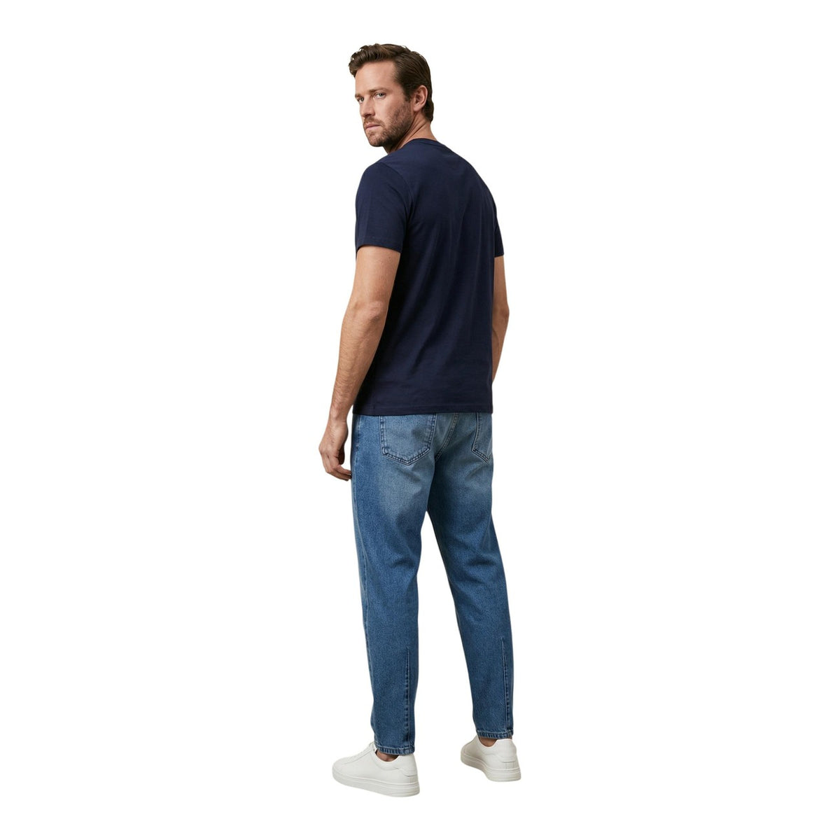 Tommy Hilfiger Katoenen T-shirt met korte mouwen Heren – Marineblauw