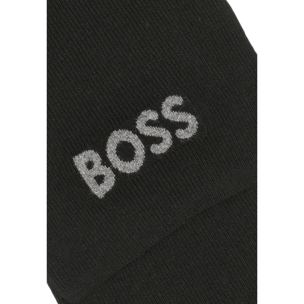 Boss Wollen sjaal met print – Zwart