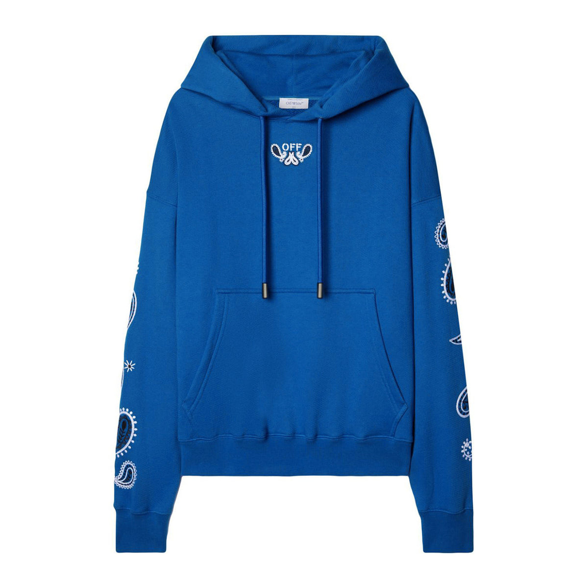 Off-White Hoodie met Print – Lichtblauw